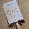 Éventail programme de mariage personnalisé