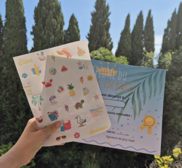 gomettes Mini Box Soleil